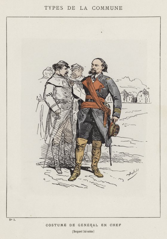 Kostým vrchního generála, samotného Bergereta od Charles Albert d Arnoux Bertall