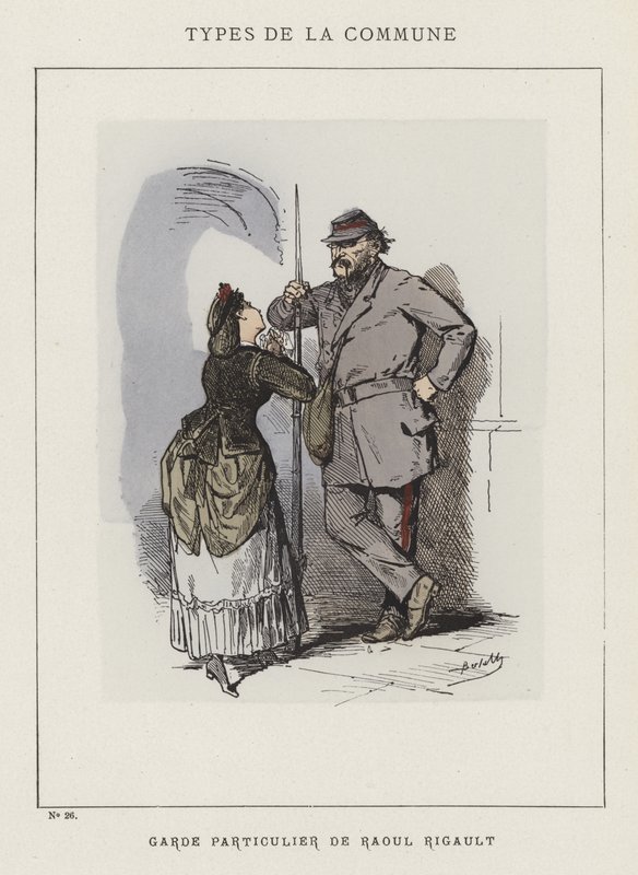 Soukromá garda Raoula Rigaulta od Charles Albert d Arnoux Bertall