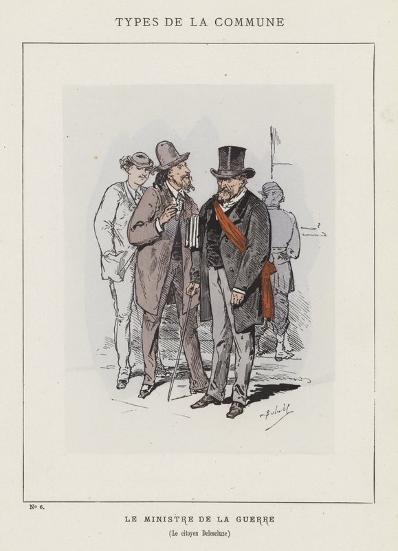 Ministr války, občan Delescluze od Charles Albert d Arnoux Bertall