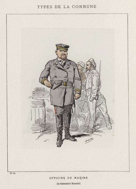 Námořní důstojník, velitel Durassier od Charles Albert d Arnoux Bertall