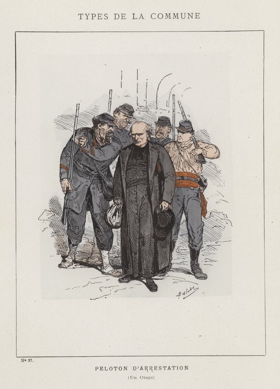 Zatčení četa, rukojmí od Charles Albert d Arnoux Bertall