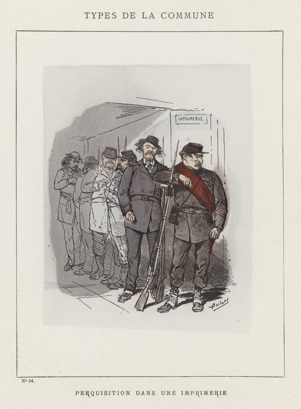 Hledání tiskárny od Charles Albert d Arnoux Bertall