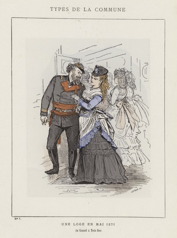 Lodge v květnu 1871, Au Canard a Trois Becs od Charles Albert d Arnoux Bertall