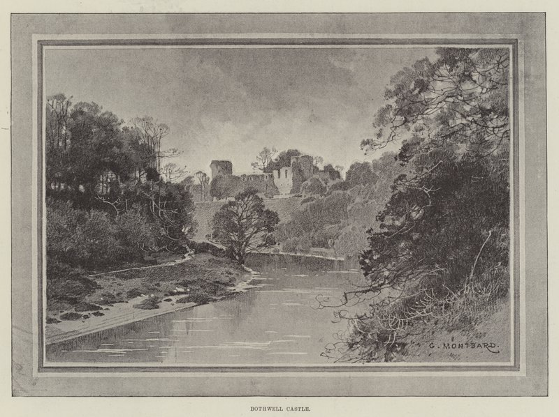 Hrad Bothwell od Charles Auguste Loye
