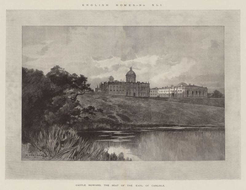 Hrad Howard, sídlo hraběte z Carlisle od Charles Auguste Loye