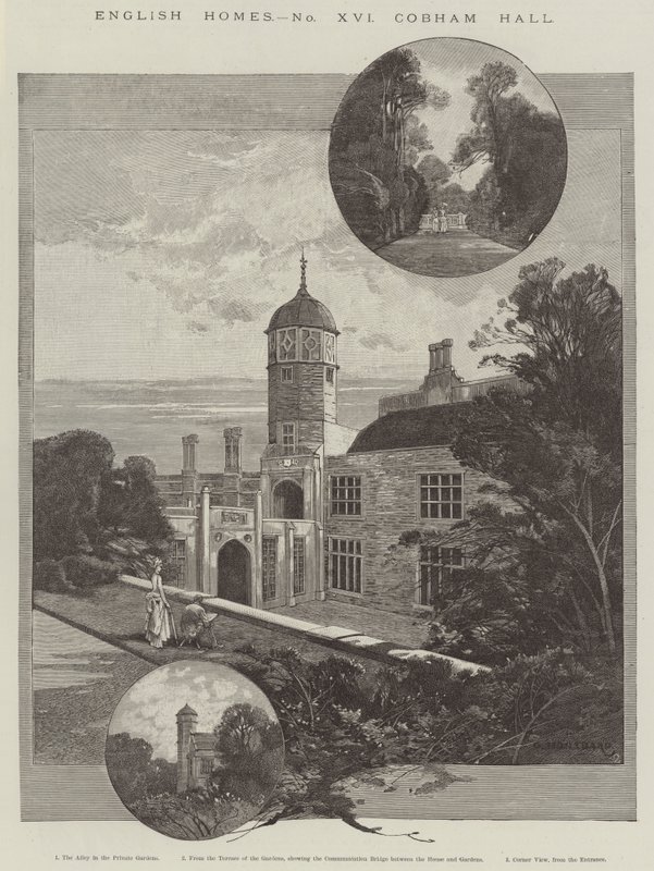 Cobham Hall od Charles Auguste Loye
