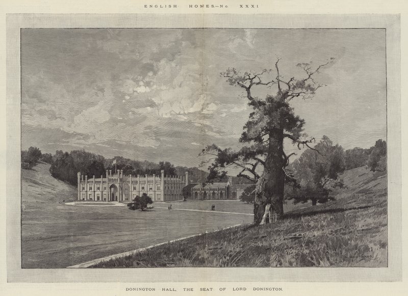 Donington Hall, sídlo lorda Doningtona od Charles Auguste Loye