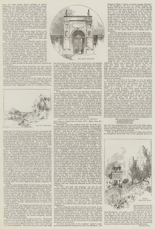 English Home, Blenheim od Charles Auguste Loye