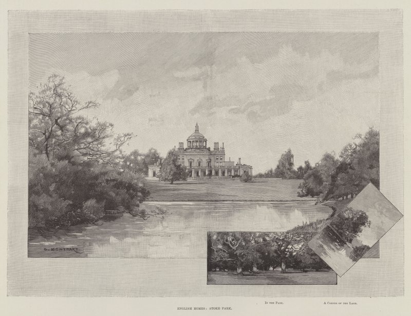 English Homes, Stoke Park od Charles Auguste Loye
