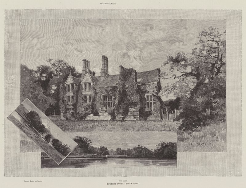 English Homes, Stoke Park od Charles Auguste Loye