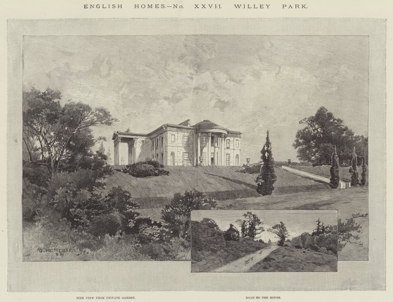 English Homes, Willey Park od Charles Auguste Loye