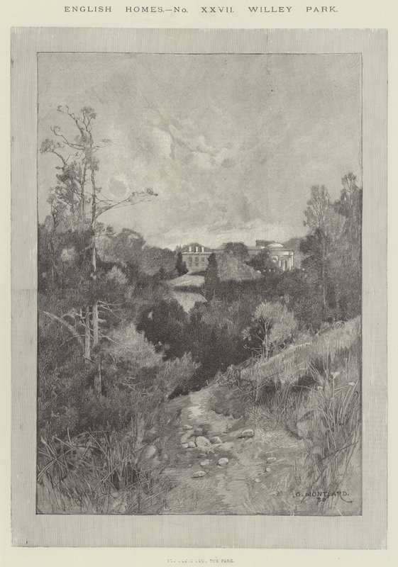 English Homes, Willey Park od Charles Auguste Loye