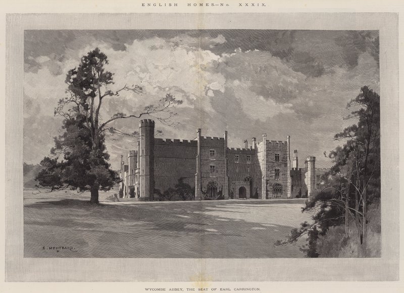 English Homes, Wycombe Abbey, sídlo Earla Carringtona od Charles Auguste Loye