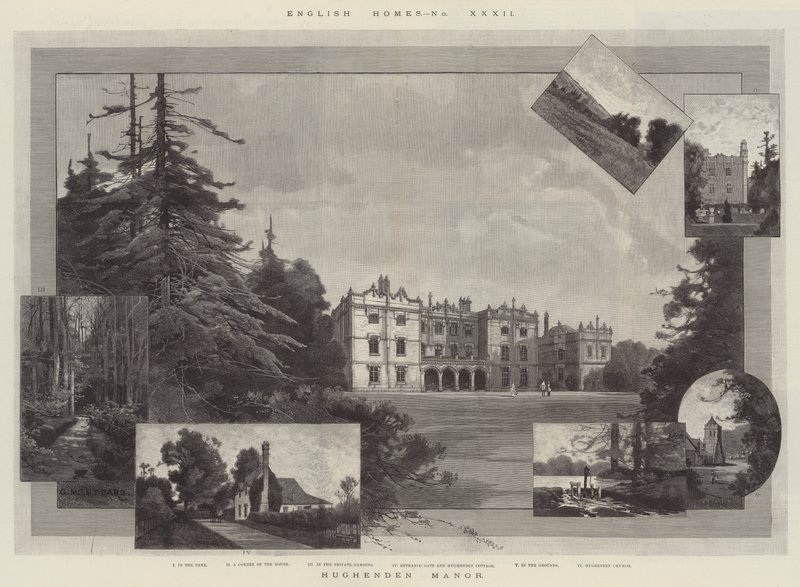 Panství Hughenden od Charles Auguste Loye
