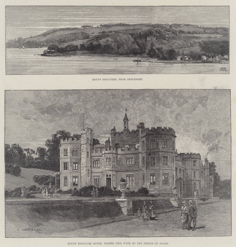 Dům Mount Edgcumbe od Charles Auguste Loye