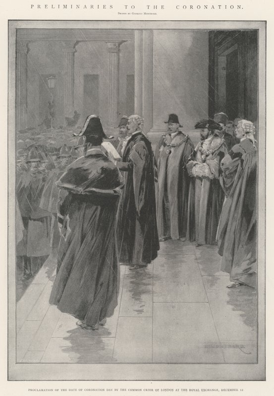 Přípravy ke korunovaci od Charles Auguste Loye