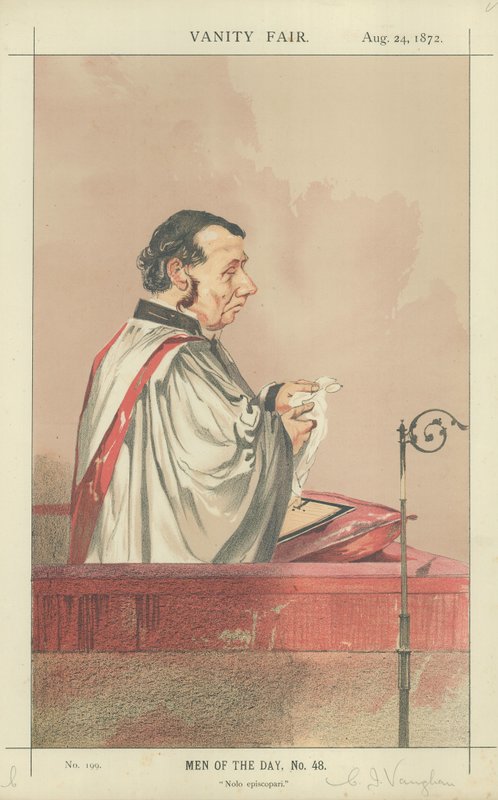 Rev Charles John Vaughan od Charles Auguste Loye