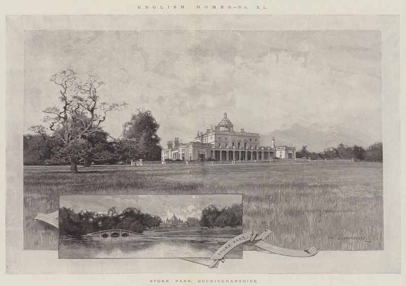 Stoke Park, Buckinghamshire od Charles Auguste Loye