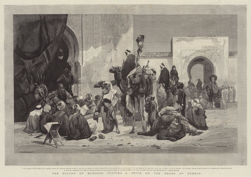 Marocký sultán cení na hlavy rebelů od Charles Auguste Loye