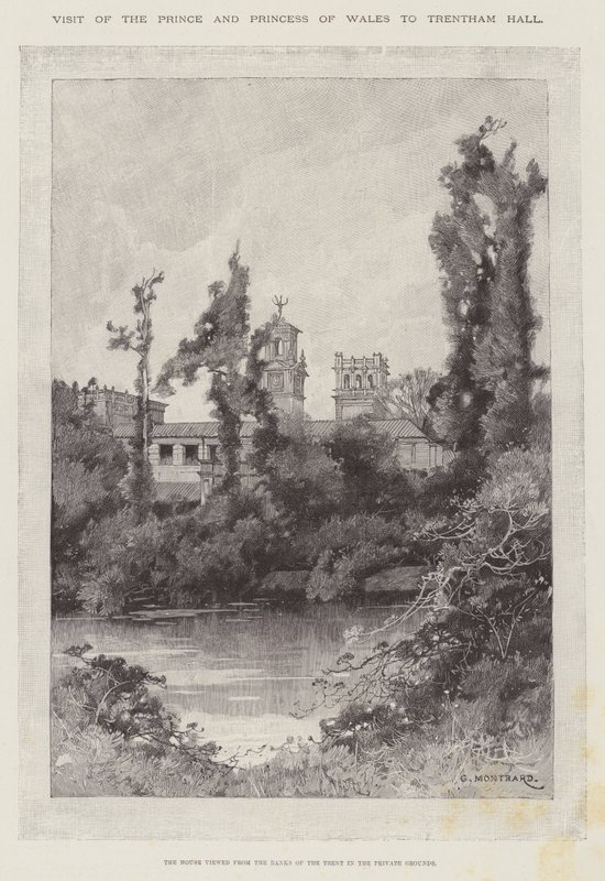Návštěva prince a princezny z Walesu v Trentham Hall od Charles Auguste Loye