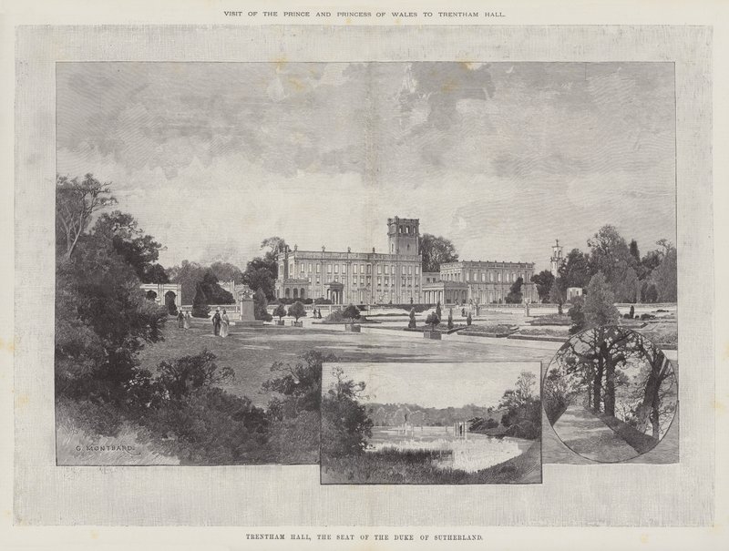 Návštěva prince a princezny z Walesu v Trentham Hall od Charles Auguste Loye
