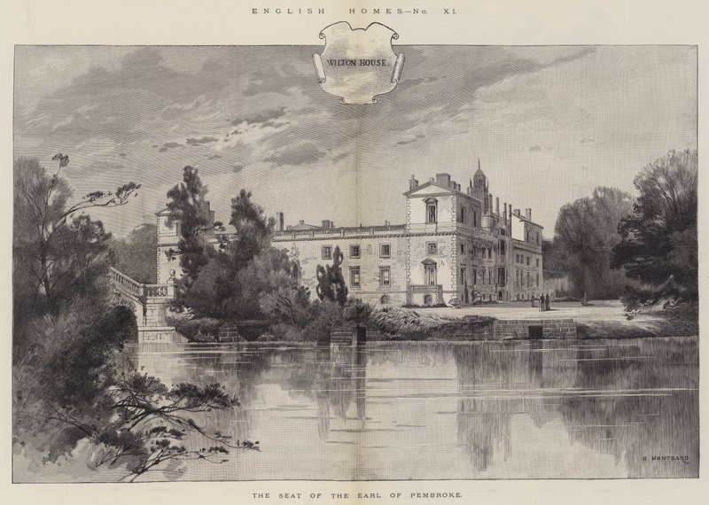 Wilton House, sídlo hraběte z Pembroke od Charles Auguste Loye