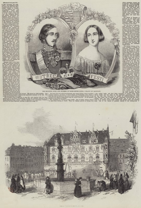 Návštěva Jejího Veličenstva v Německu od Charles Baugniet