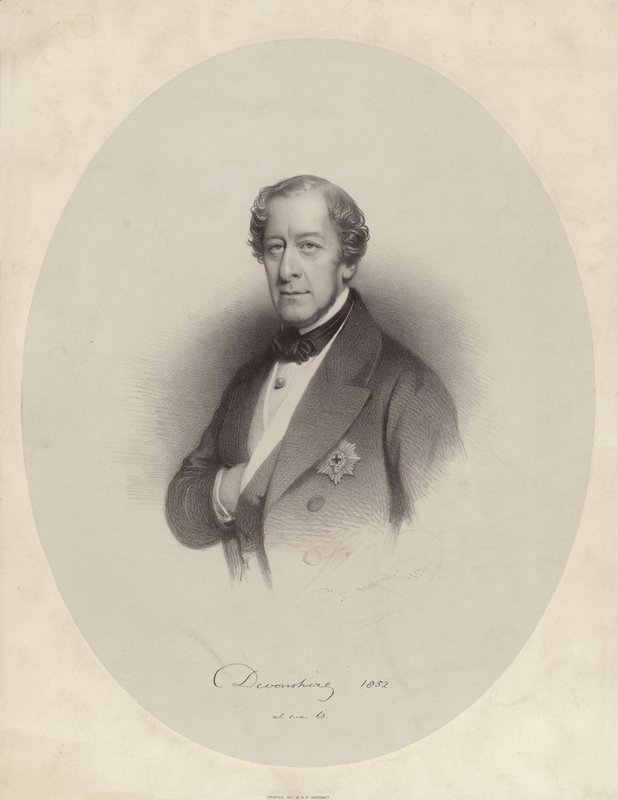 William George Spencer Cavendish, 6. vévoda z Devonshire od Charles Baugniet