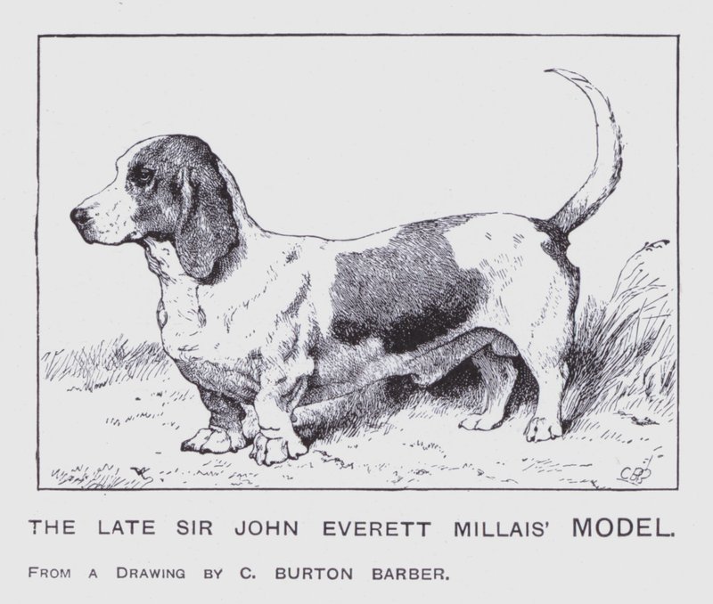 Model zesnulého sira Johna Everetta Millaise (barevné lito) od Charles Burton (after) Barber