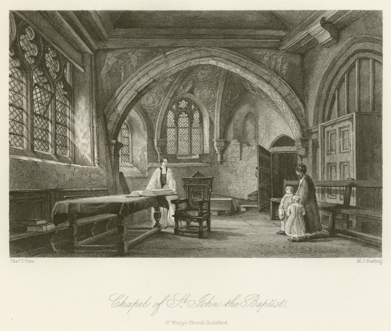 Kaple svatého Jana Křtitele, kostel St Marys Guildford od Charles Claude Pyne