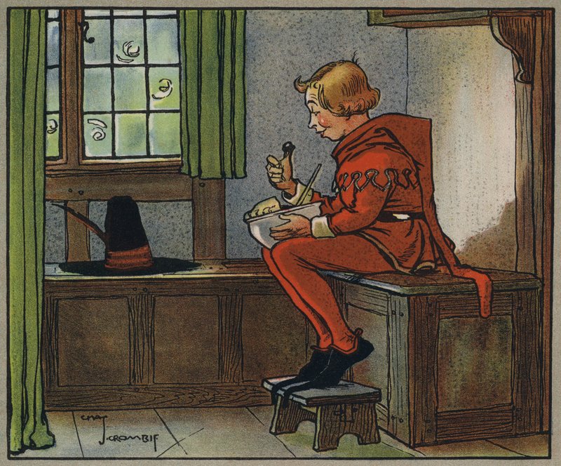 Little Jack Horner (barevné lito) od Charles Crombie