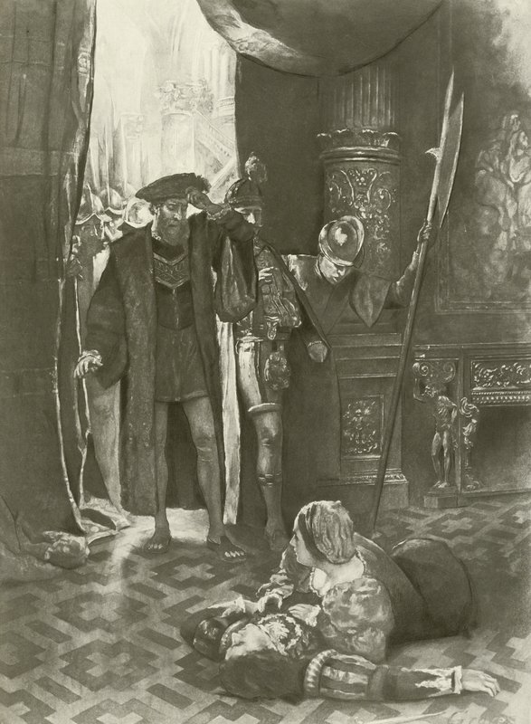 Lucrezia Borgia, poslední dějství poslední scéna (hlubotisk) od Charles D. Graves
