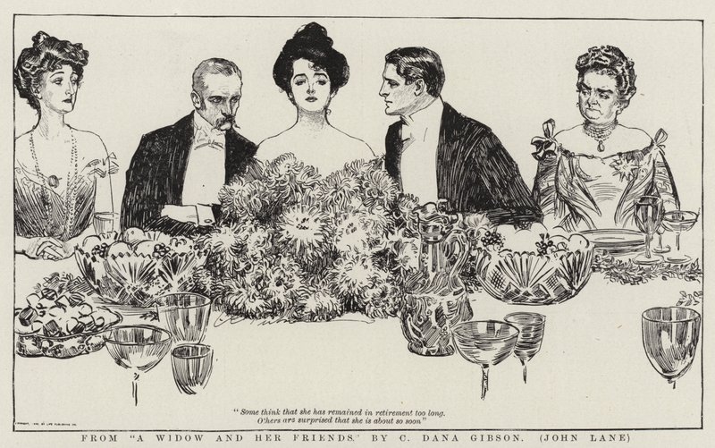Od vdovy a jejích přátel od Charles Dana Gibson
