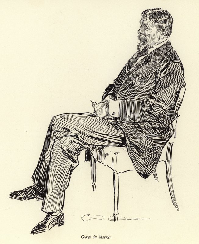 George Du Maurier, portrét od Charles Dana Gibson