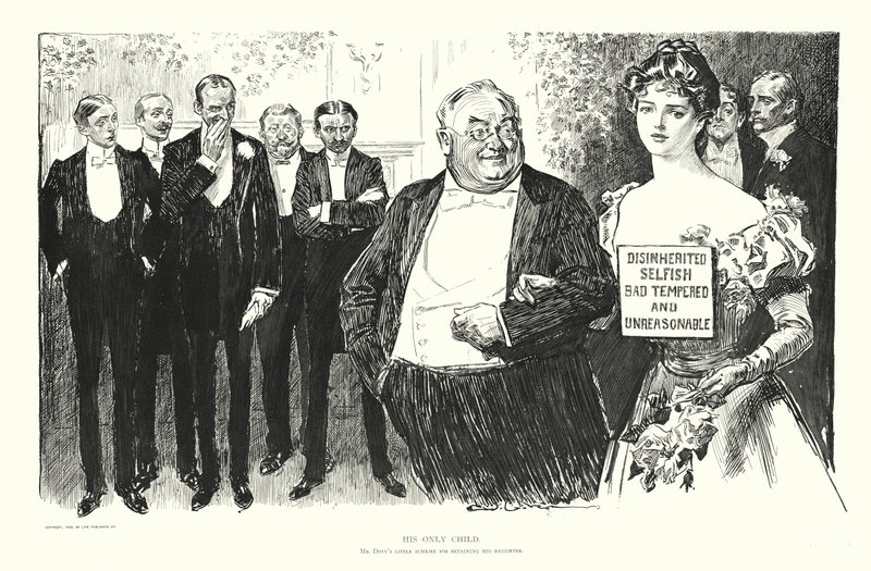 Jeho jediné dítě (litografie) od Charles Dana Gibson