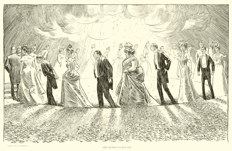 Ilustrace pro The Social Ladder od Charles Dana Gibson