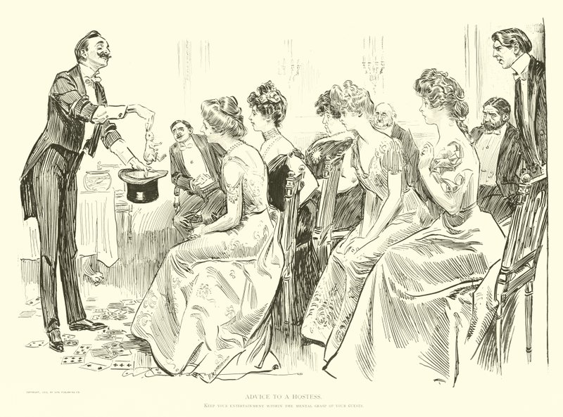 Ilustrace pro The Social Ladder od Charles Dana Gibson