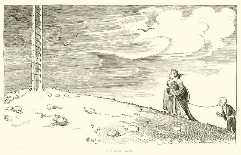 Ilustrace pro The Social Ladder od Charles Dana Gibson