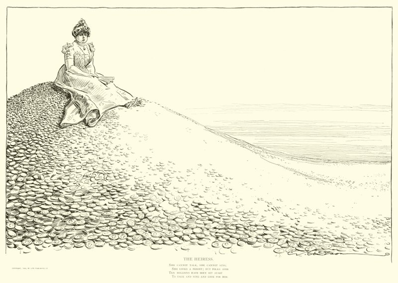 Ilustrace pro The Social Ladder od Charles Dana Gibson