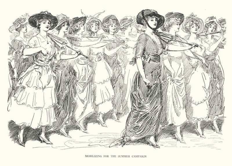 Mobilizace pro letní kampaň (litografie) od Charles Dana Gibson