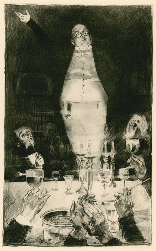 Pan Pickwick pronáší svou slavnou řeč od Charles Dana Gibson