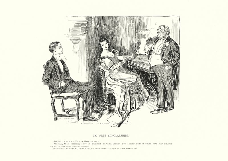 Žádná bezplatná stipendia (litografie) od Charles Dana Gibson