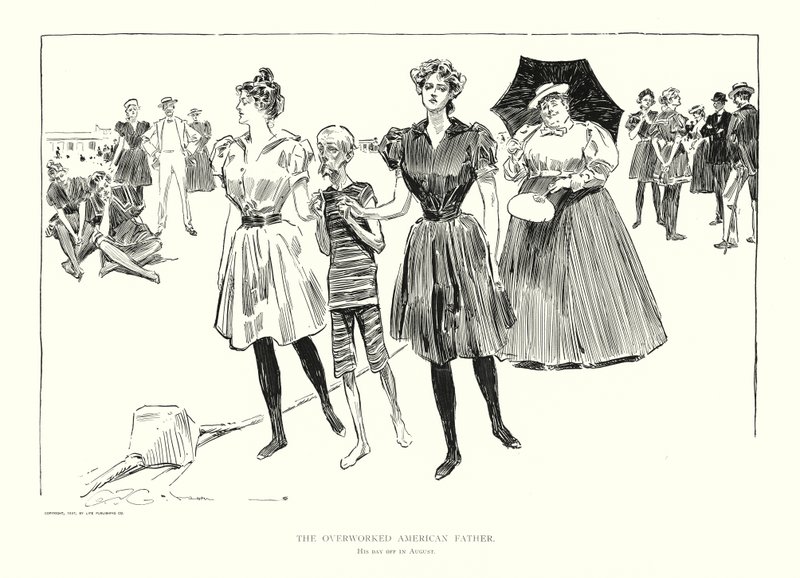 Přepracovaný americký otec (litografie) od Charles Dana Gibson