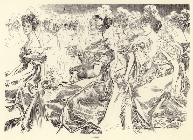Čekání na salon od Charles Dana Gibson