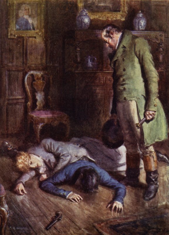 Ilustrace pro The Amateur Gentleman od Jefferyho Farnola (barevné lito) od Charles Edmund (after) Brock
