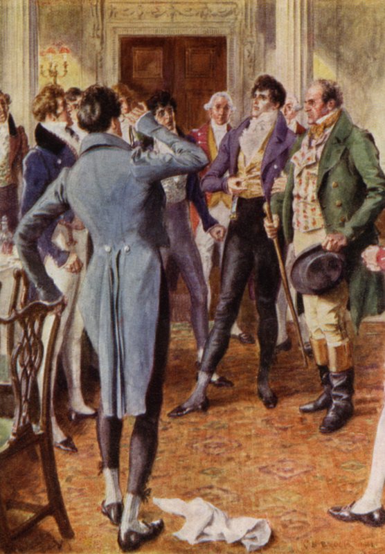 Ilustrace pro The Amateur Gentleman od Jefferyho Farnola (barevné lito) od Charles Edmund (after) Brock