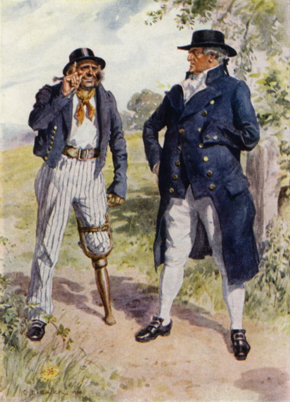 Ilustrace pro The Amateur Gentleman od Jefferyho Farnola (barevné lito) od Charles Edmund (after) Brock