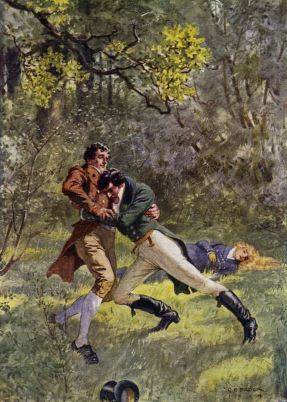 Ilustrace pro The Amateur Gentleman od Jefferyho Farnola (barevné lito) od Charles Edmund (after) Brock