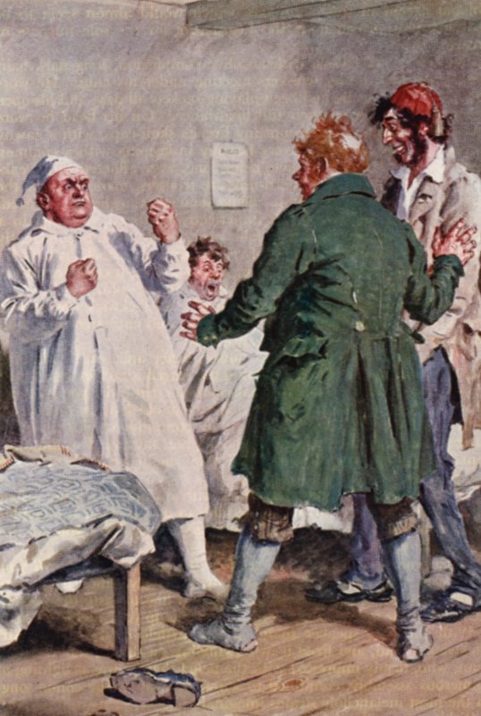 Ilustrace k Pickwickovým novinám od Charlese Dickense (barevná litografie) od Charles Edmund (after) Brock