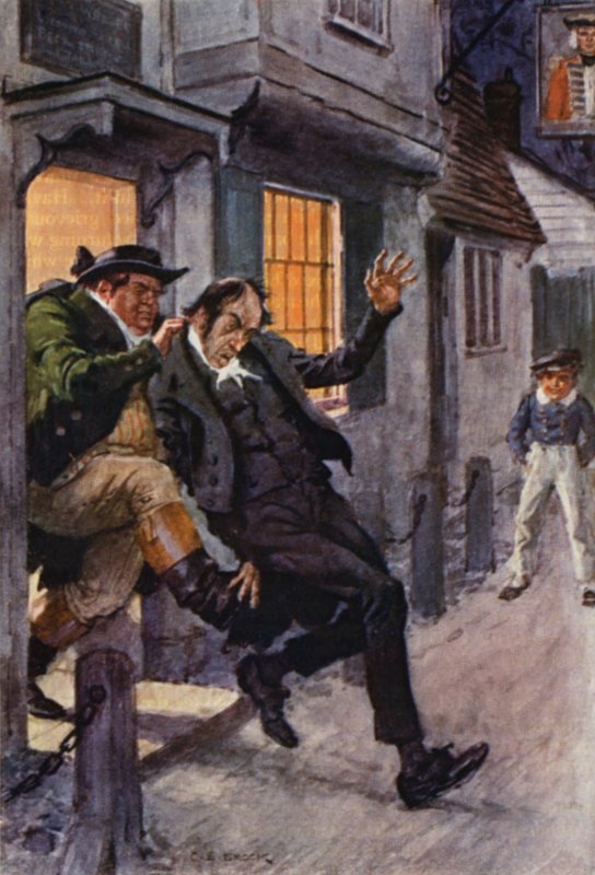 Ilustrace k Pickwickovým novinám od Charlese Dickense (barevná litografie) od Charles Edmund (after) Brock